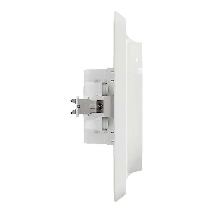 Prise double avec terre Schneider Electric Unica Déco blanc
