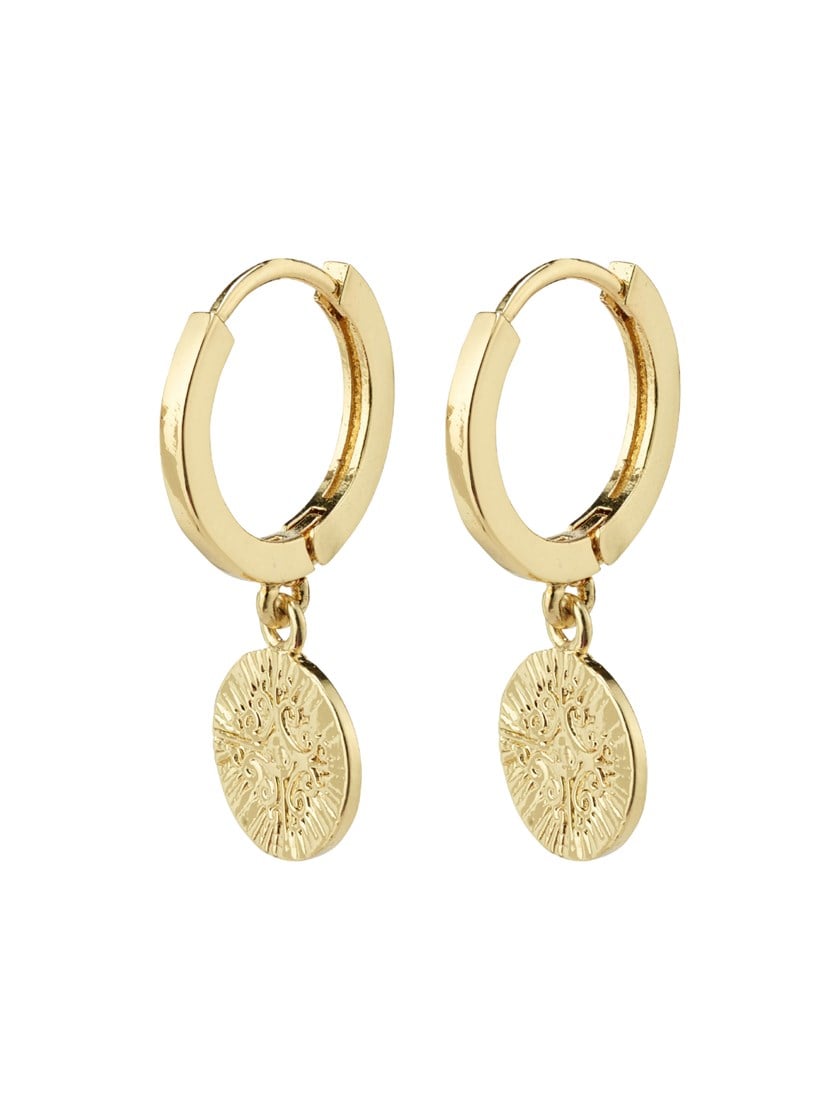 Nomad mynt øreringer Old Gold