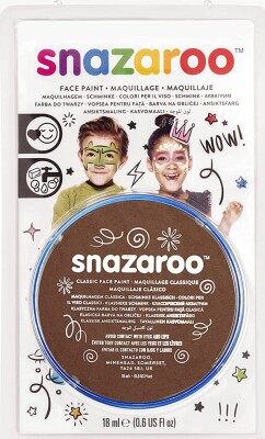 Snazaroo - Ansigtsmaling - Brun - 18 ML