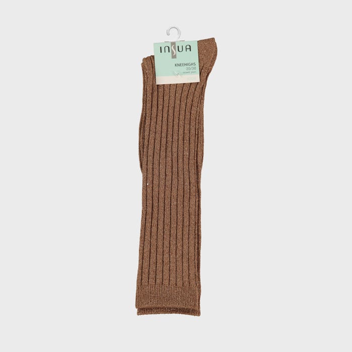 inSua-Kids geribbelde kniekousen met lurex