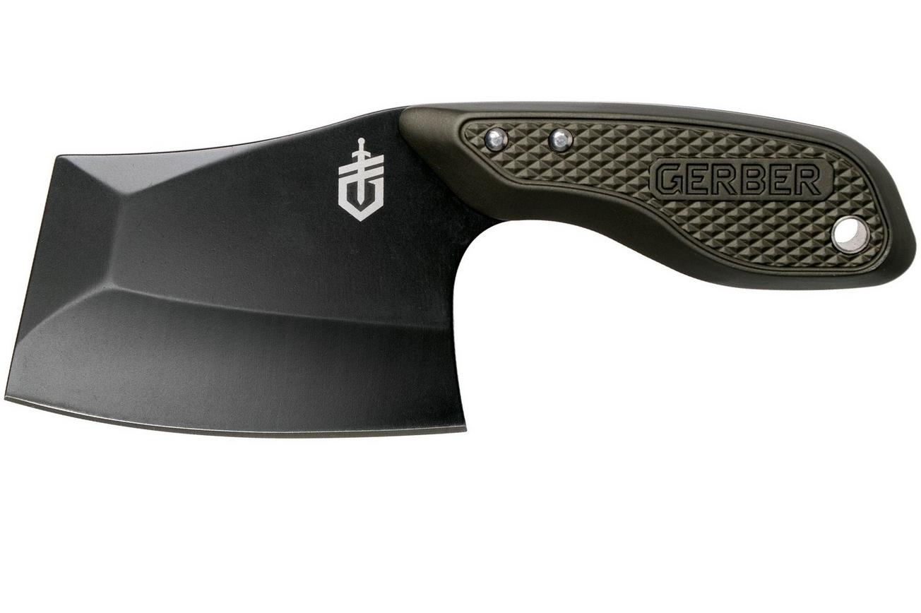 Gerber Tri-Tip Mini Cleaver Green Black 31-003728 vast mes