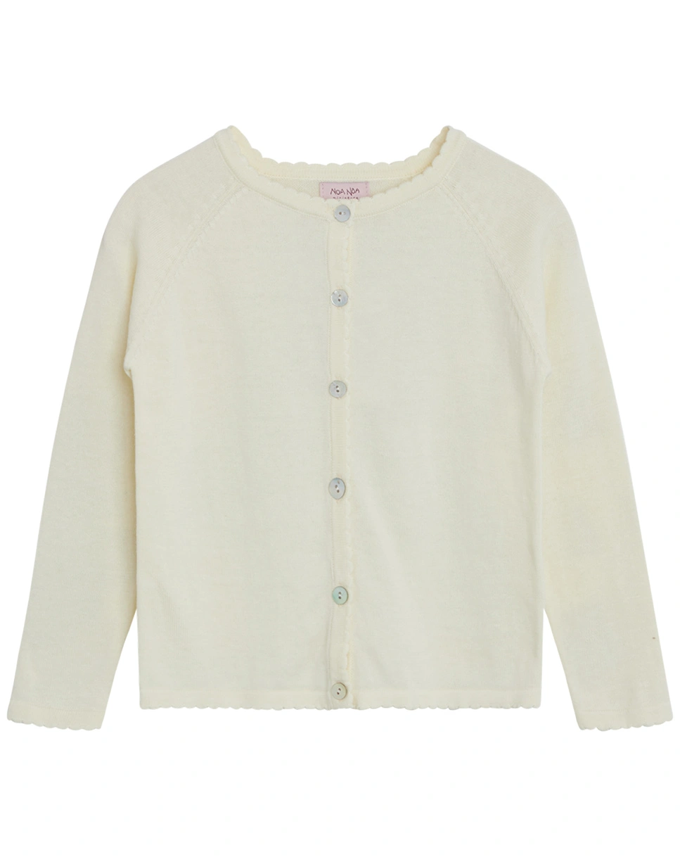 Strickjacke ANESA in white swan