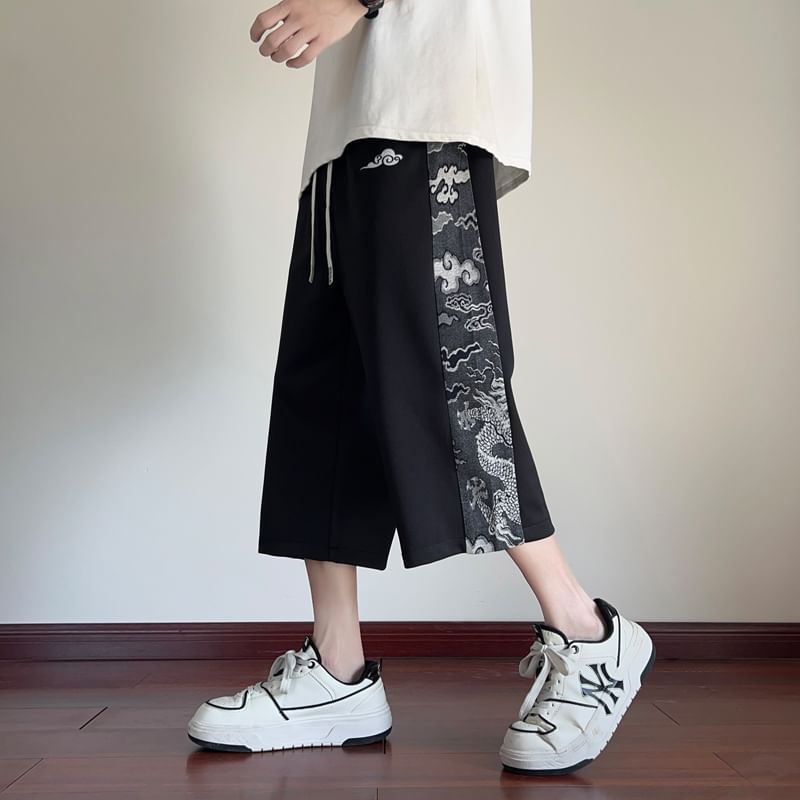 Posive - Shorts met patroon en gemiddelde taille