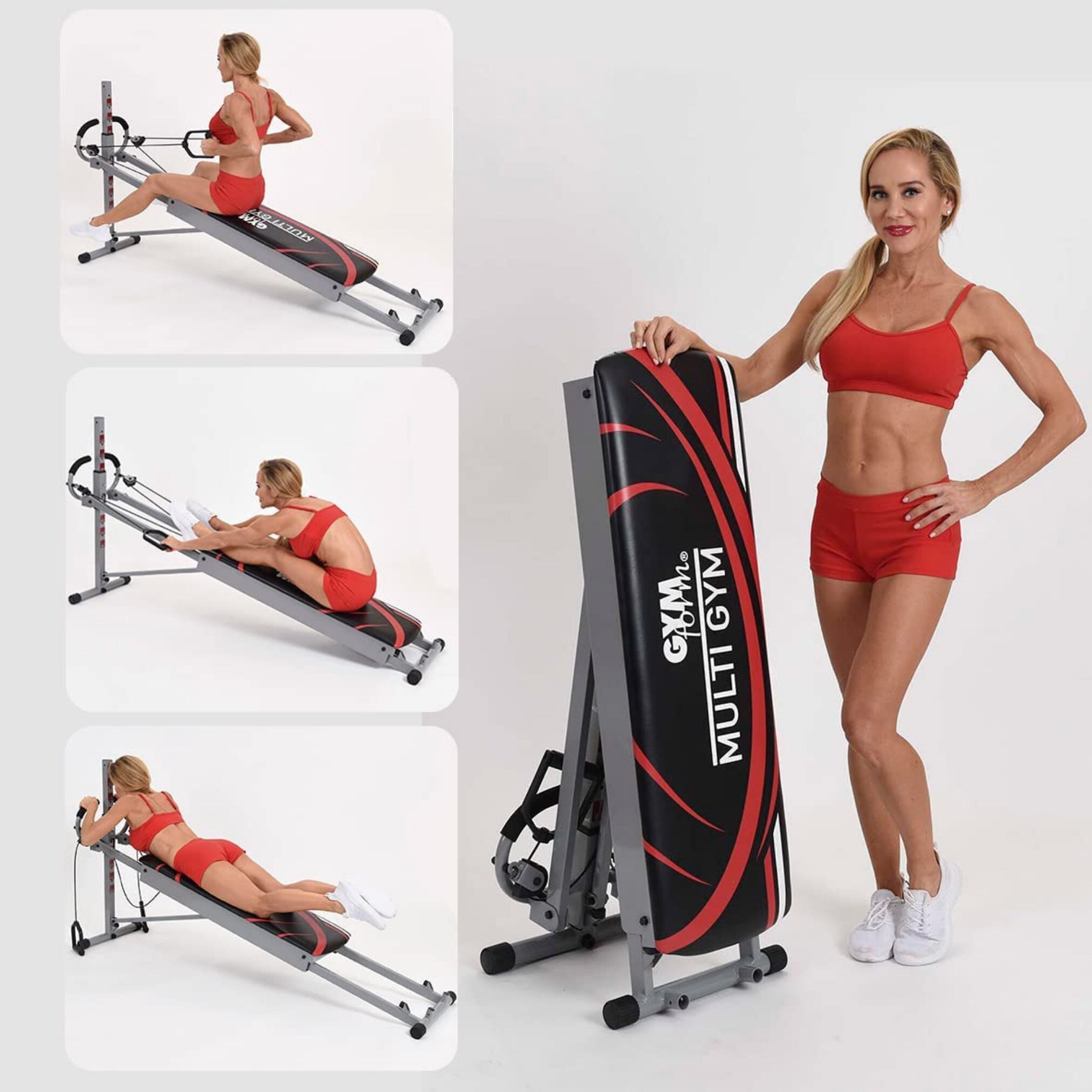 Gymform® Kraftstation klappbar - Liege Heimtrainer - Fitness Bank Multigym