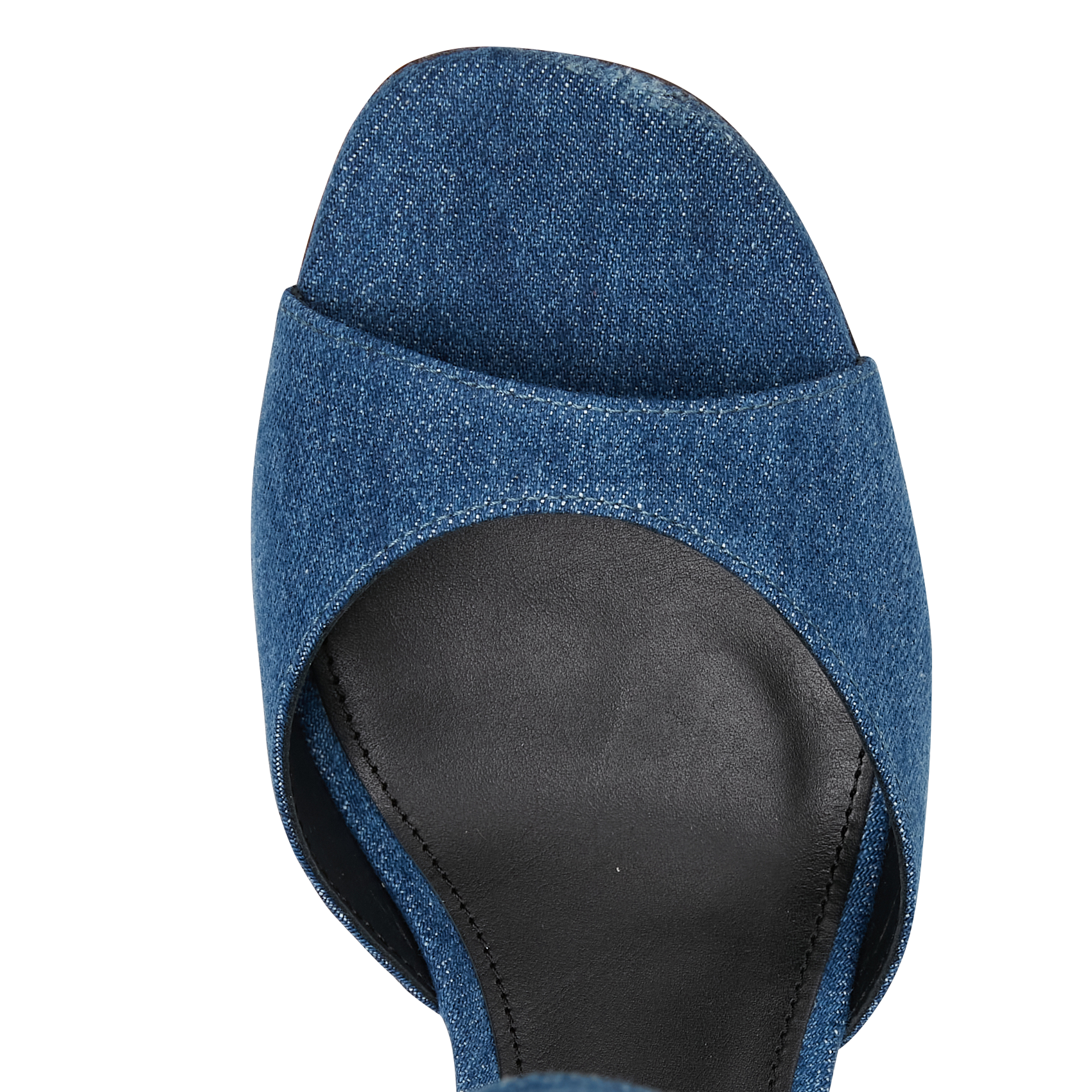 CASSIE - Sandales à talons en denim | Bleu