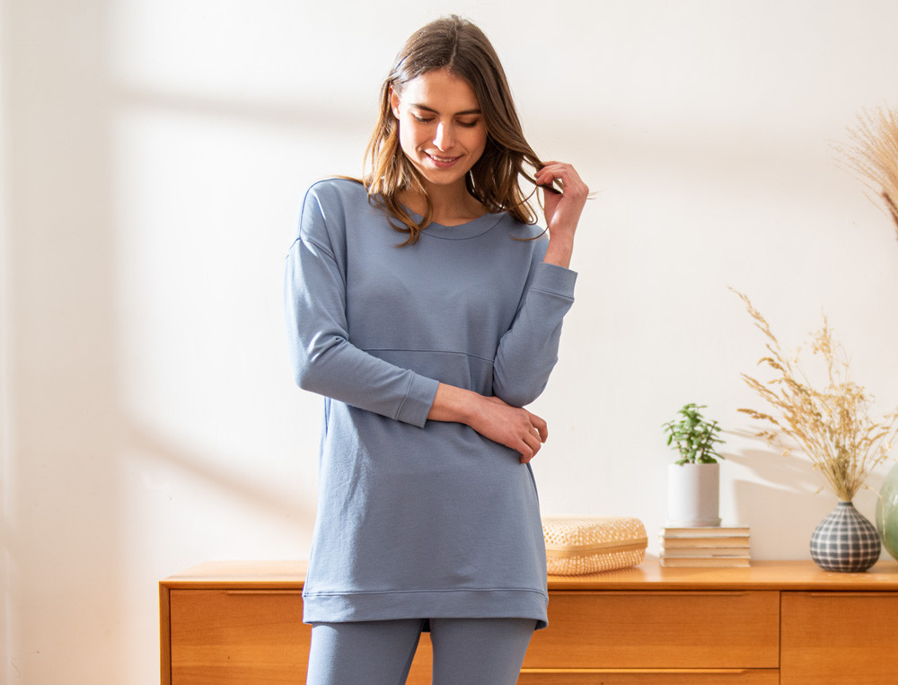 Sweat long-Bleu de Kyoto