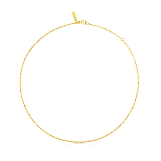 Gargantilha TOUS Chain com banho de ouro 18k sobre prata.