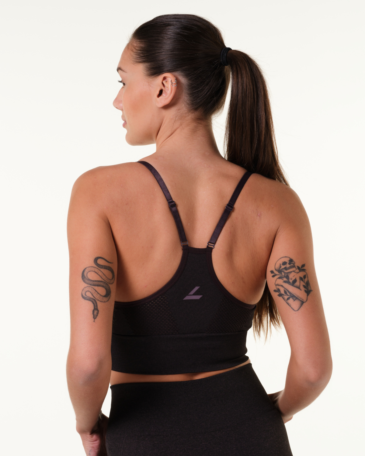 LEVITY Eclipse Mesh Seamless Push Up Bra Red Marl