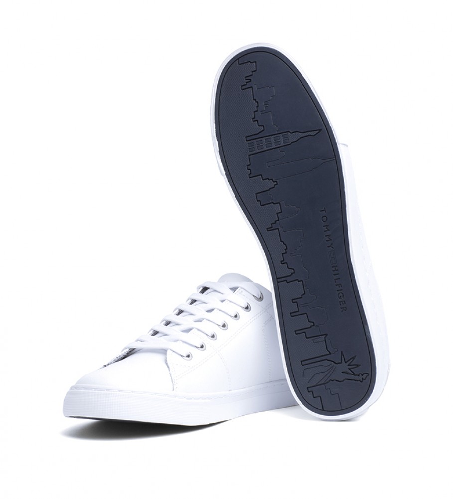 Tênis Tommy Hilfiger Essential de couro, branco