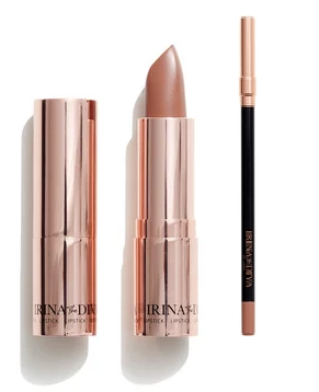 Irina The Diva - Lipstick TEMPTED 001 +Lip Liner TEMPTED 001