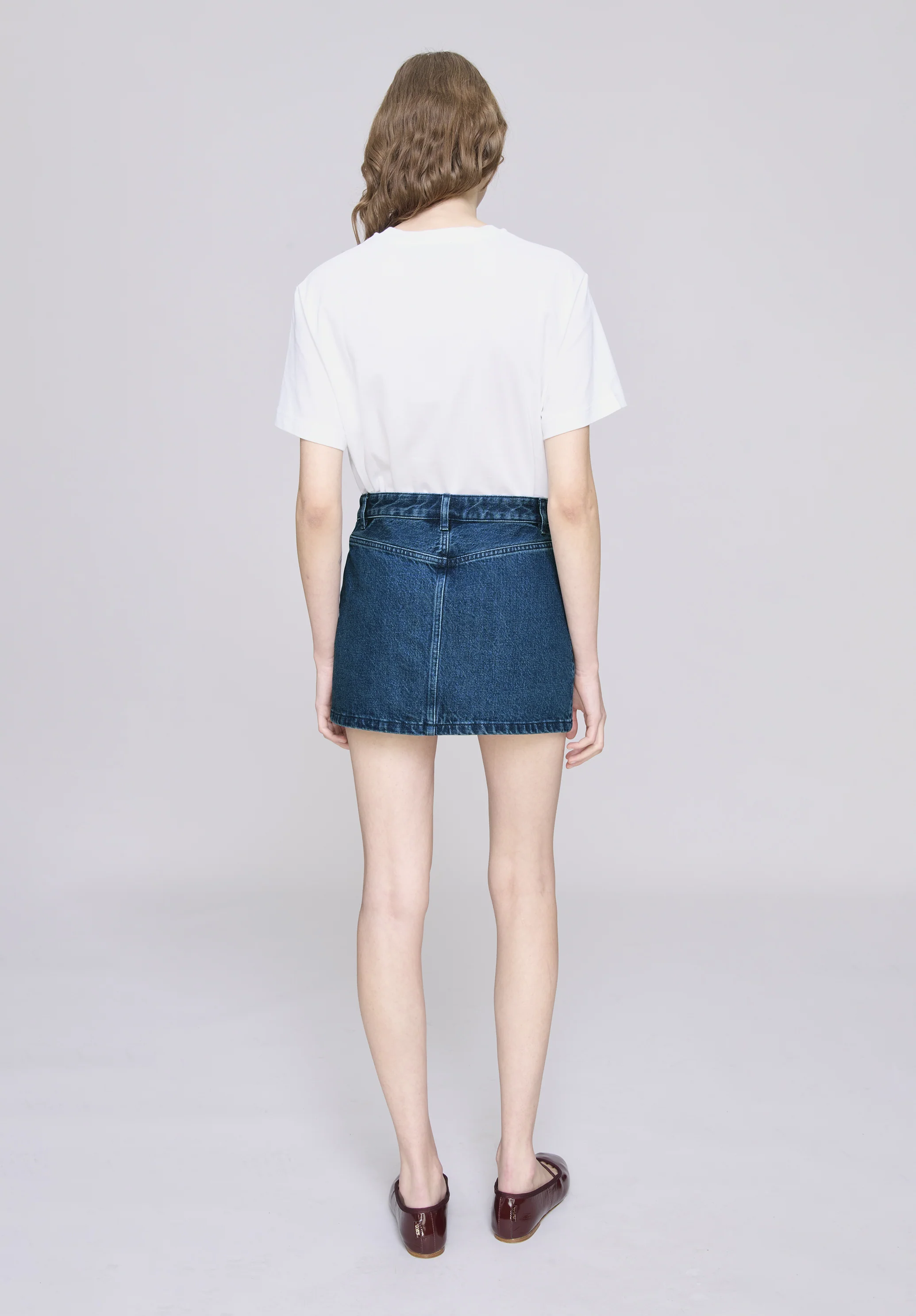 mini jupe - Indigo delave