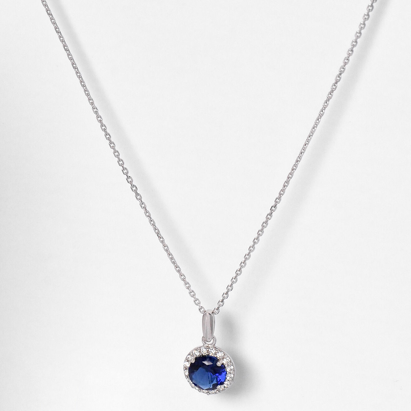 Instant d'Or Pendentif Bleu merveilleux or blanc