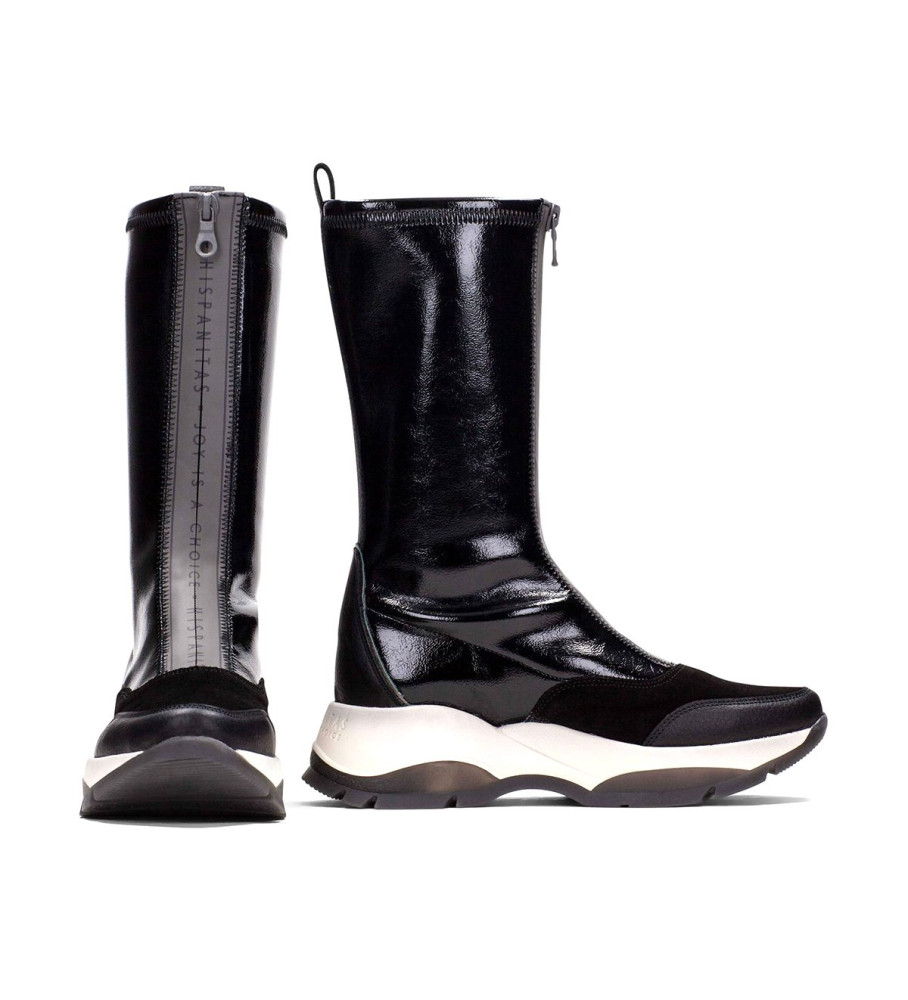 Botas Hispanitas Andes em couro preto