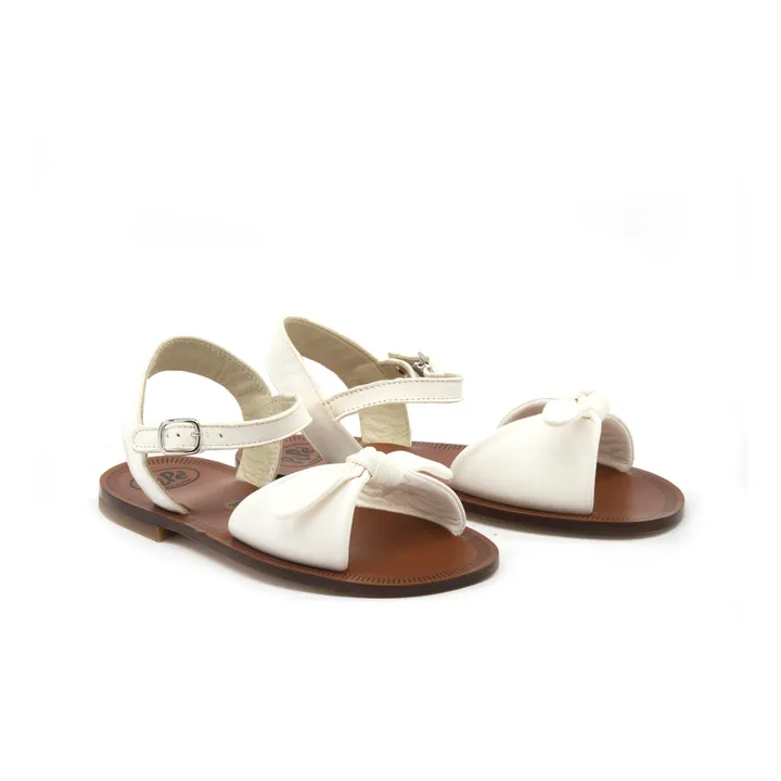 Pèpè Sandales Boucles Nœud | Blanc