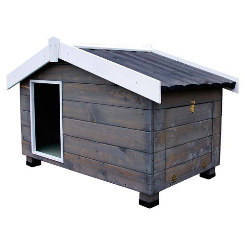 Casinha de cachorro de madeira cinza-montanha TK-Pet