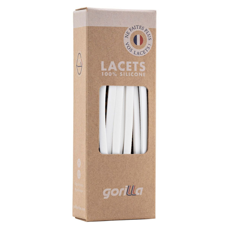 Gorilla Gorilla Lacets Fins Neige