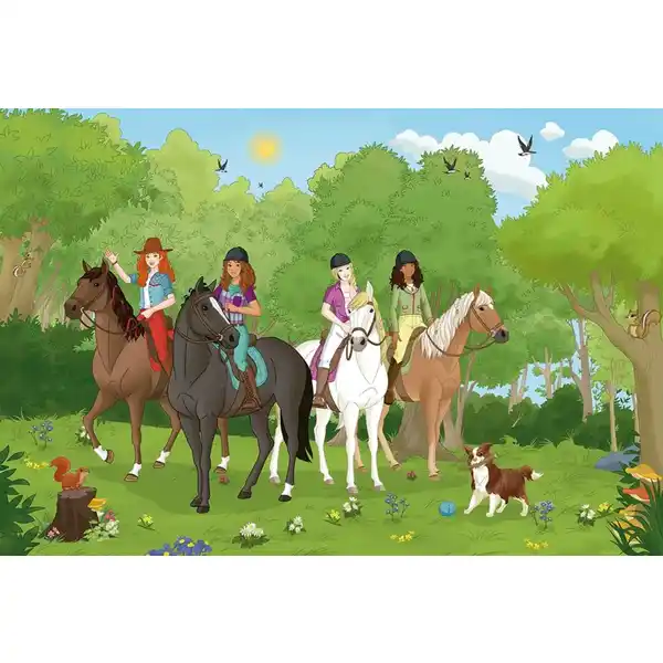 Horse Club - Club Holstein Fohlen Kinderpuzzle mit Add-on
