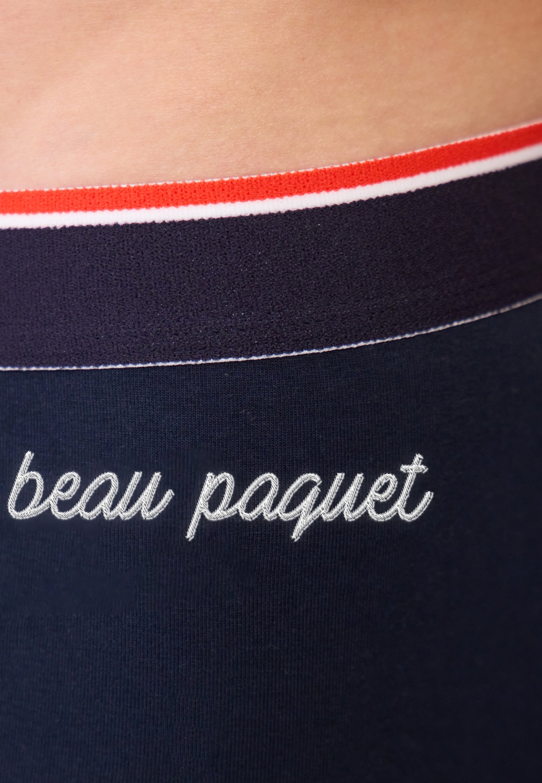 Boxer en coton-Marius Marine brodé Beau Paquet