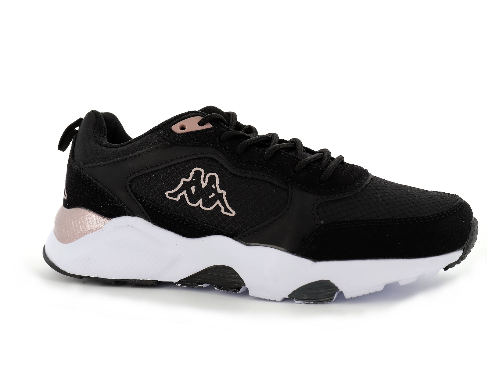 Kappa-33147XW Matières combinées Noir Rose
