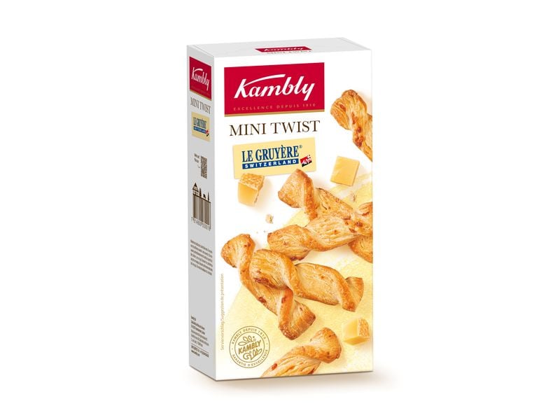Kambly Apéro Mini-Twist Gruyère Käse 100 g Mini Salz- & Käsegebäck