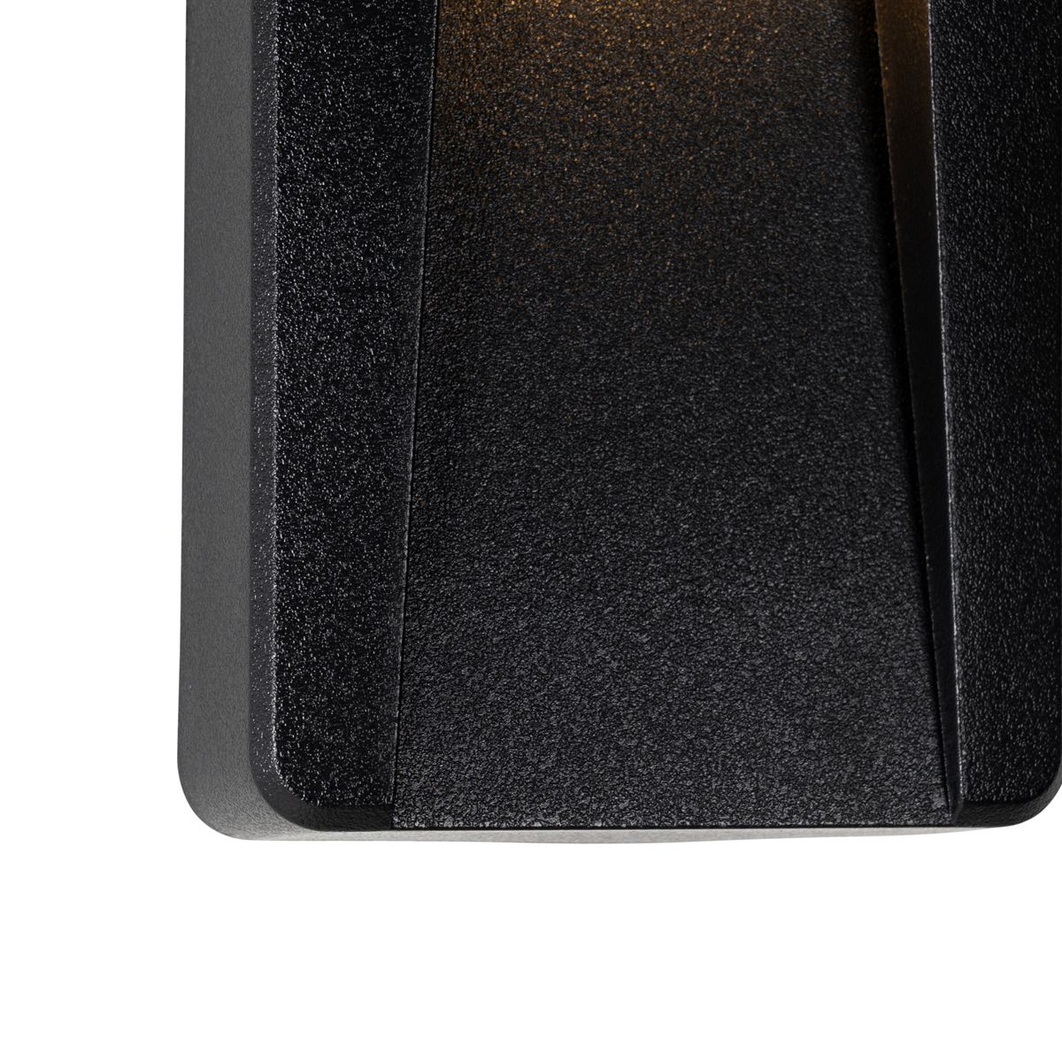 Set van 2 buiten wandlampen zwart rechthoekig incl. LED IP65 - Gem