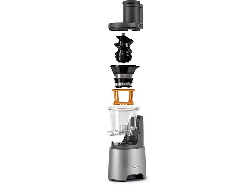 Kenwood Küchengeräte PureJuice Pro JMP85.00SI Centrifugeuse jus faits maison, ouverture XXL fruits entiers, avec faible vitesse rotation préserver les vitamines importantes, 230 W, argent : Cuisine et Maison