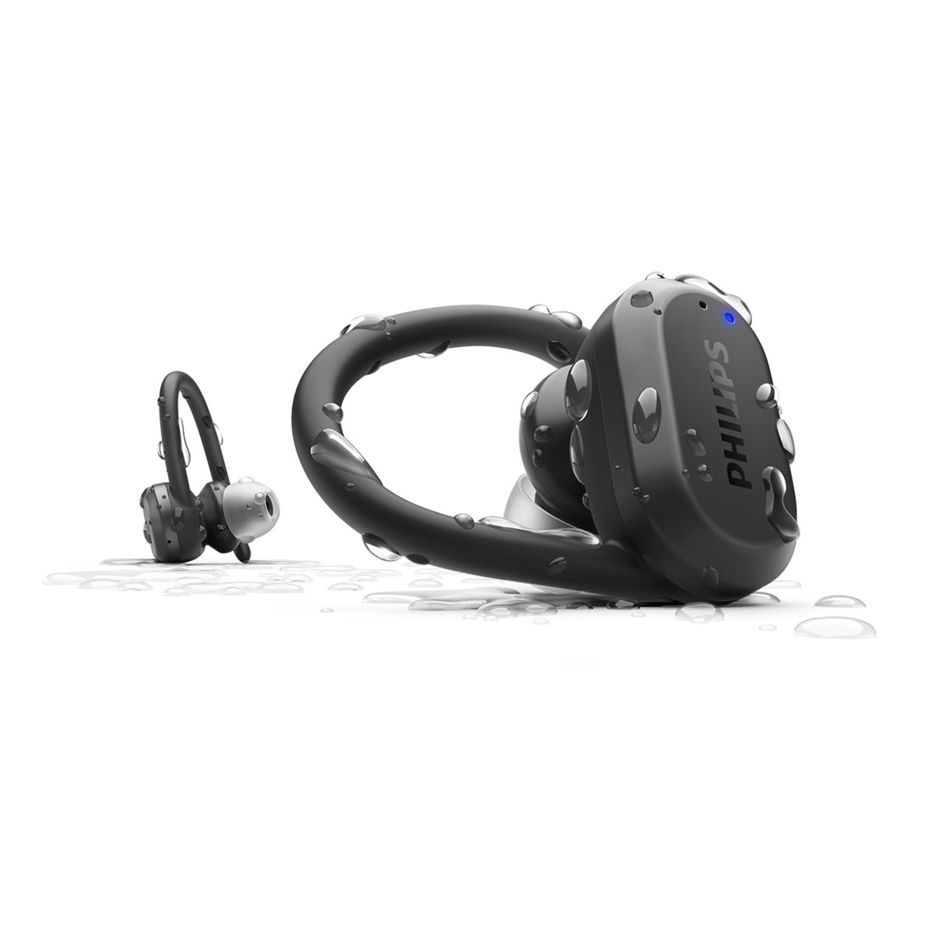 Philips GO Sports TWS Draadloze Koptelefoon Zwart