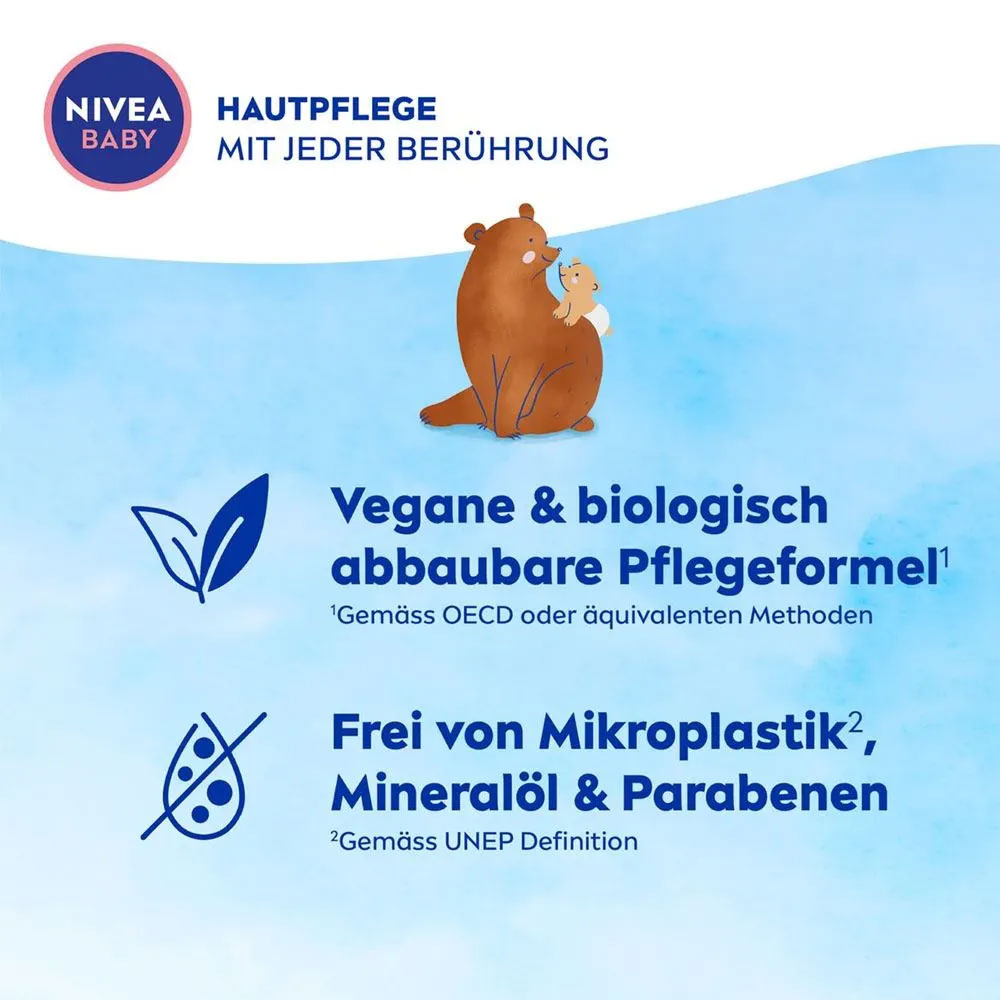 (200ml) Lotion Sanft & Leicht Baby Pflege Creme Körperlotion mit Mandelöl / Vitamine (80519)