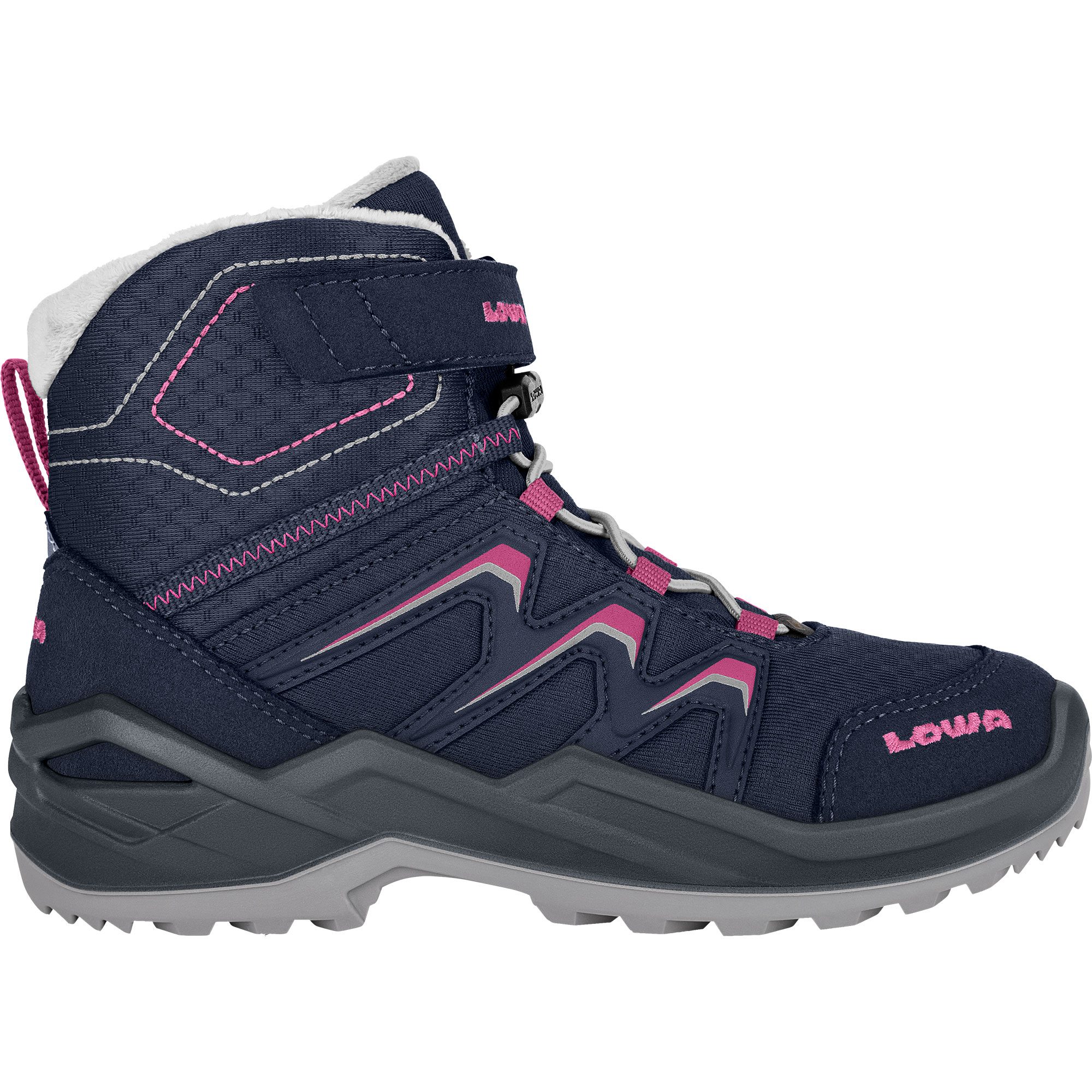 LOWA Maddox Warm GORE-TEX® Mid Winterschuhe Kinder navy