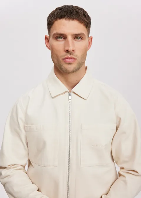 Twill jacket off-white (CREME)