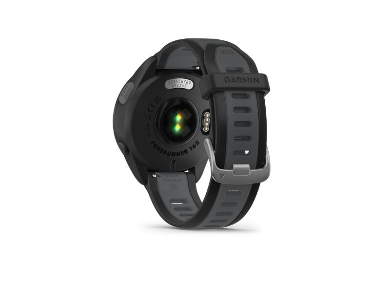 GARMIN Sportuhr Forerunner 165 Dunkelgrau/Schwarz Smarte Laufuhr