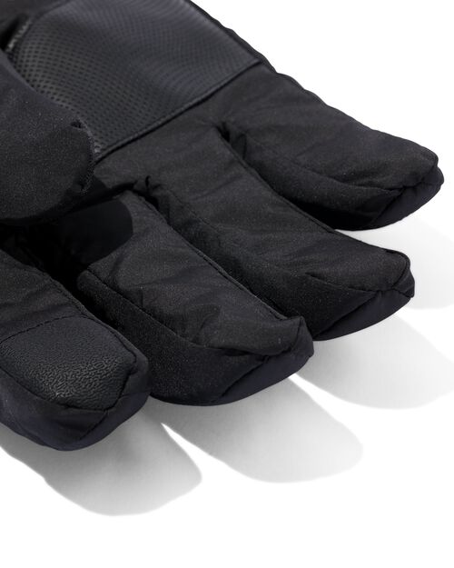 gants matelassés spécial écran tactiles pour hommes  noir