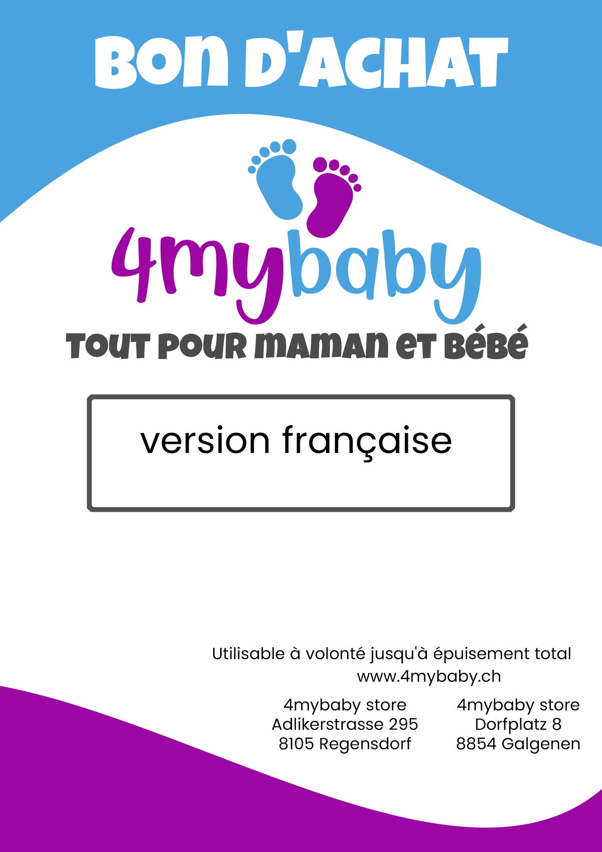 4mybaby4mybaby   Gutschein via E-Mail