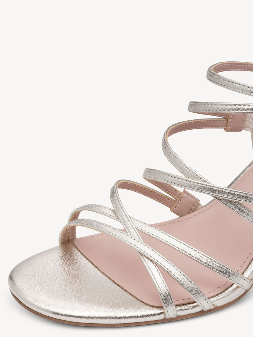 Leren Sandaaltje - metallic