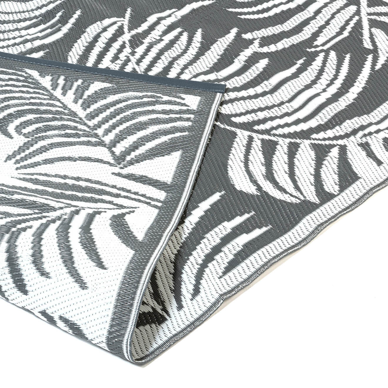 Pratik Garden Tapis extérieur hawai gris - 160x240 cm
