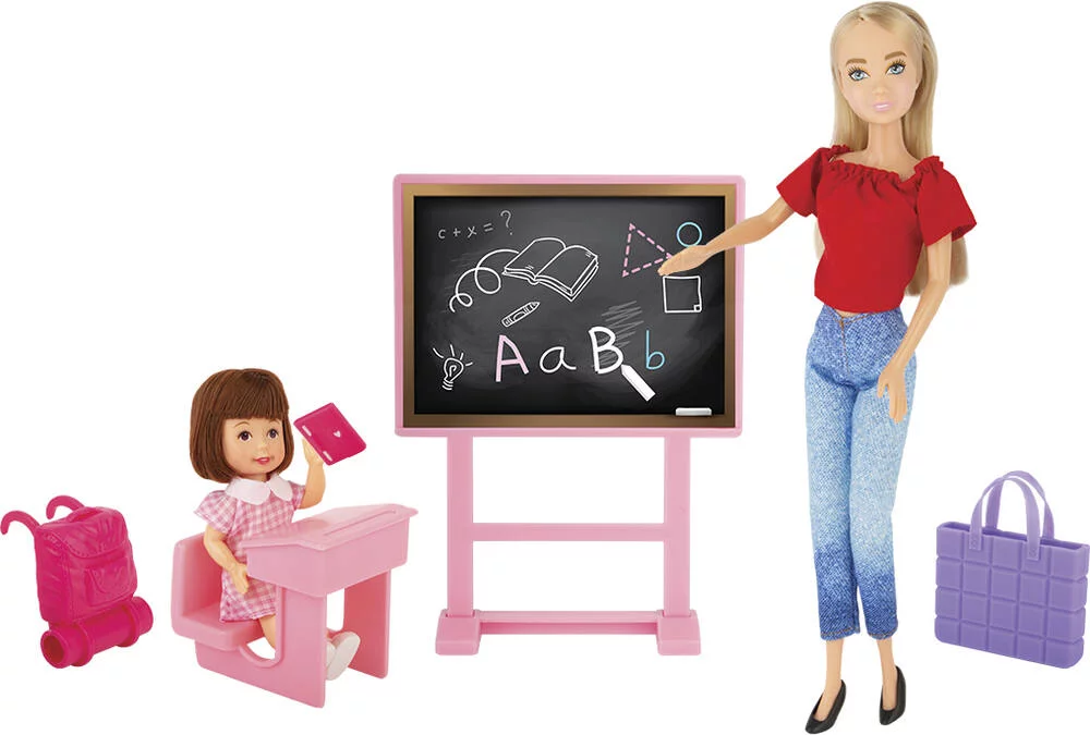 THAIS - POUPEE  MAITRESSE D'ECOLE 29 CM