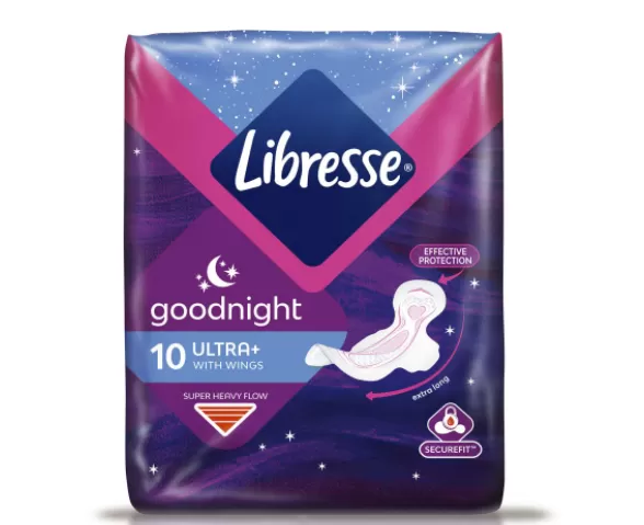 Libresse Ultra Night Wings - 10 stk