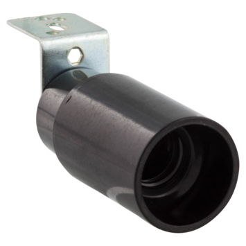Handson lampfitting E14 haakse beugel zwart