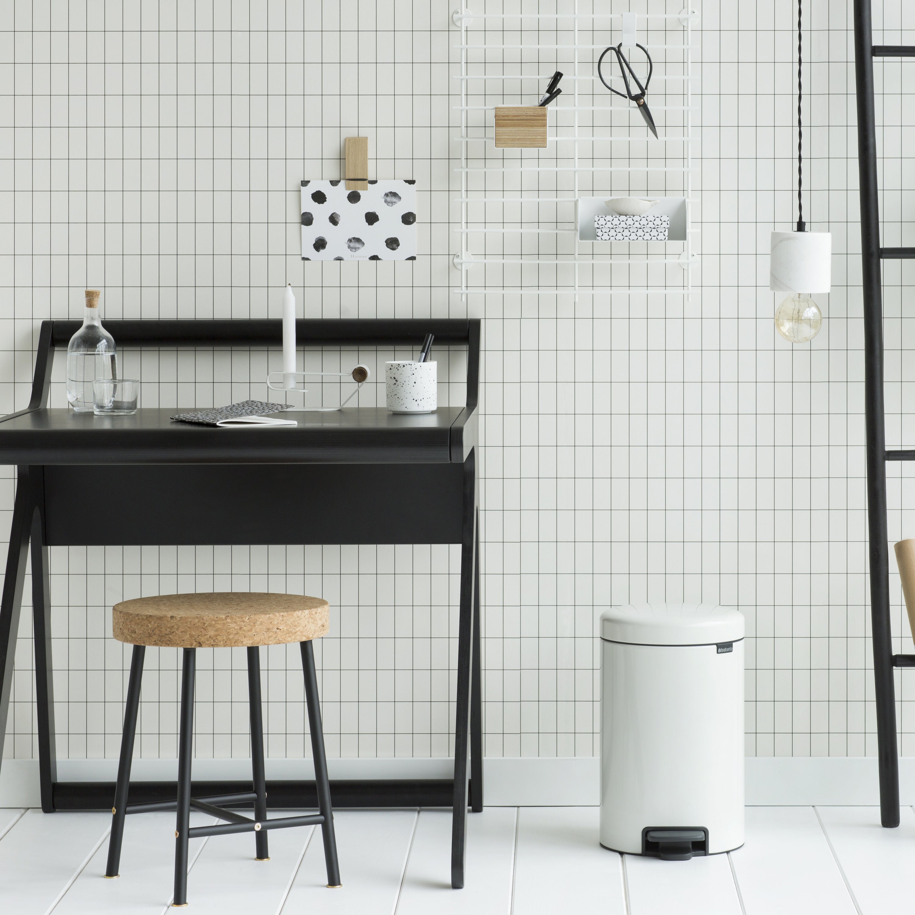 Brabantia NewIcon Pedaalemmer 12 L - Wit