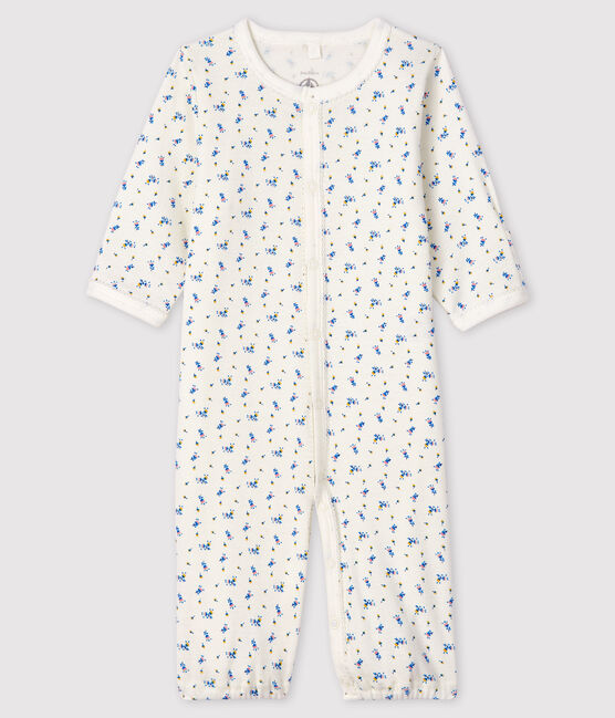 Combisac à fleurs bébé en coton biologique