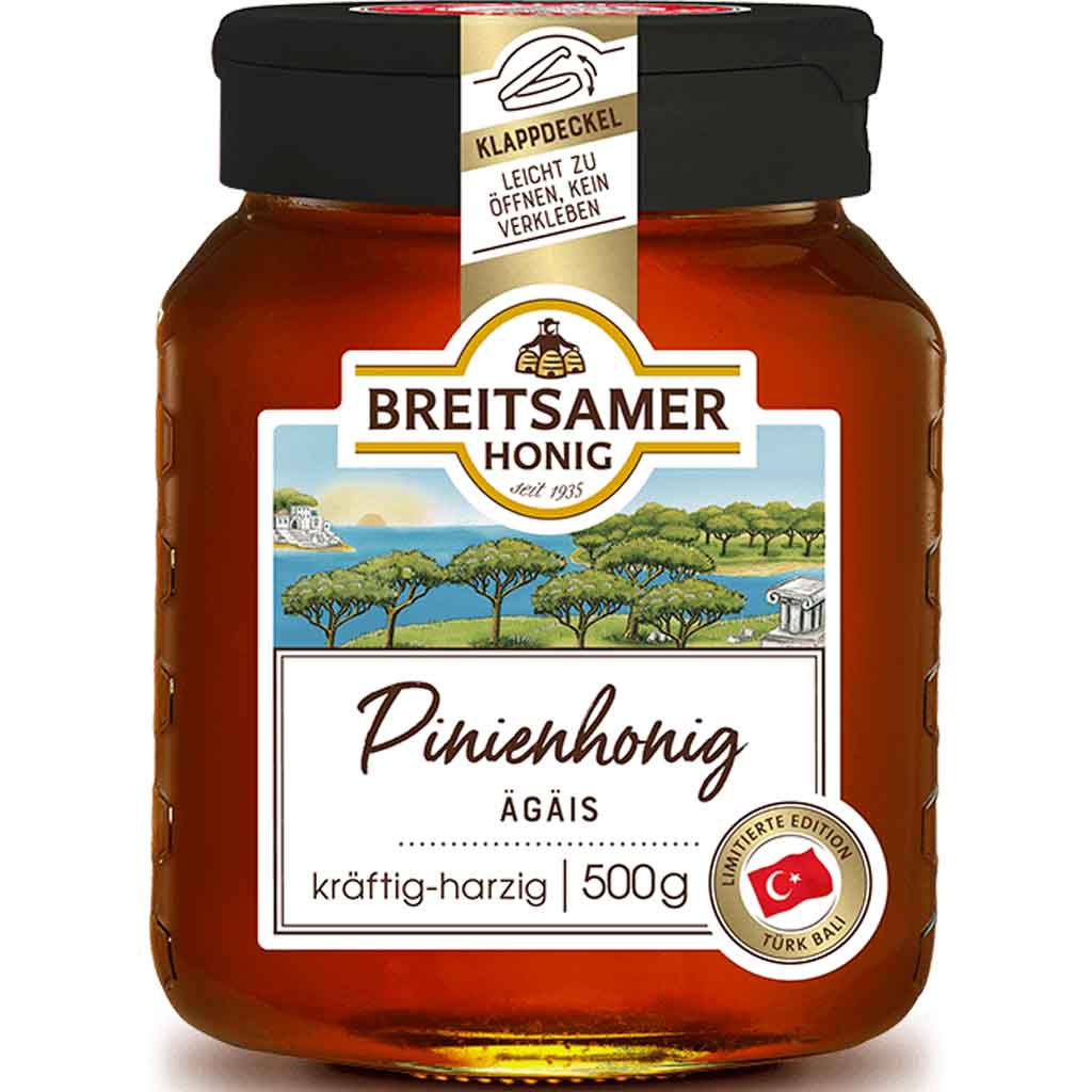 Breitsamer Honig Pinienhonig Ägäis 500g MHD:30.5.26
