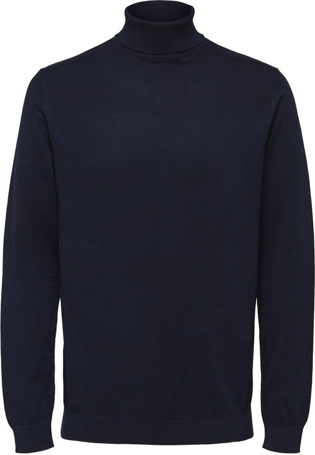Selected Homme SLHBERG ROLL NECK B NOOS Blå
