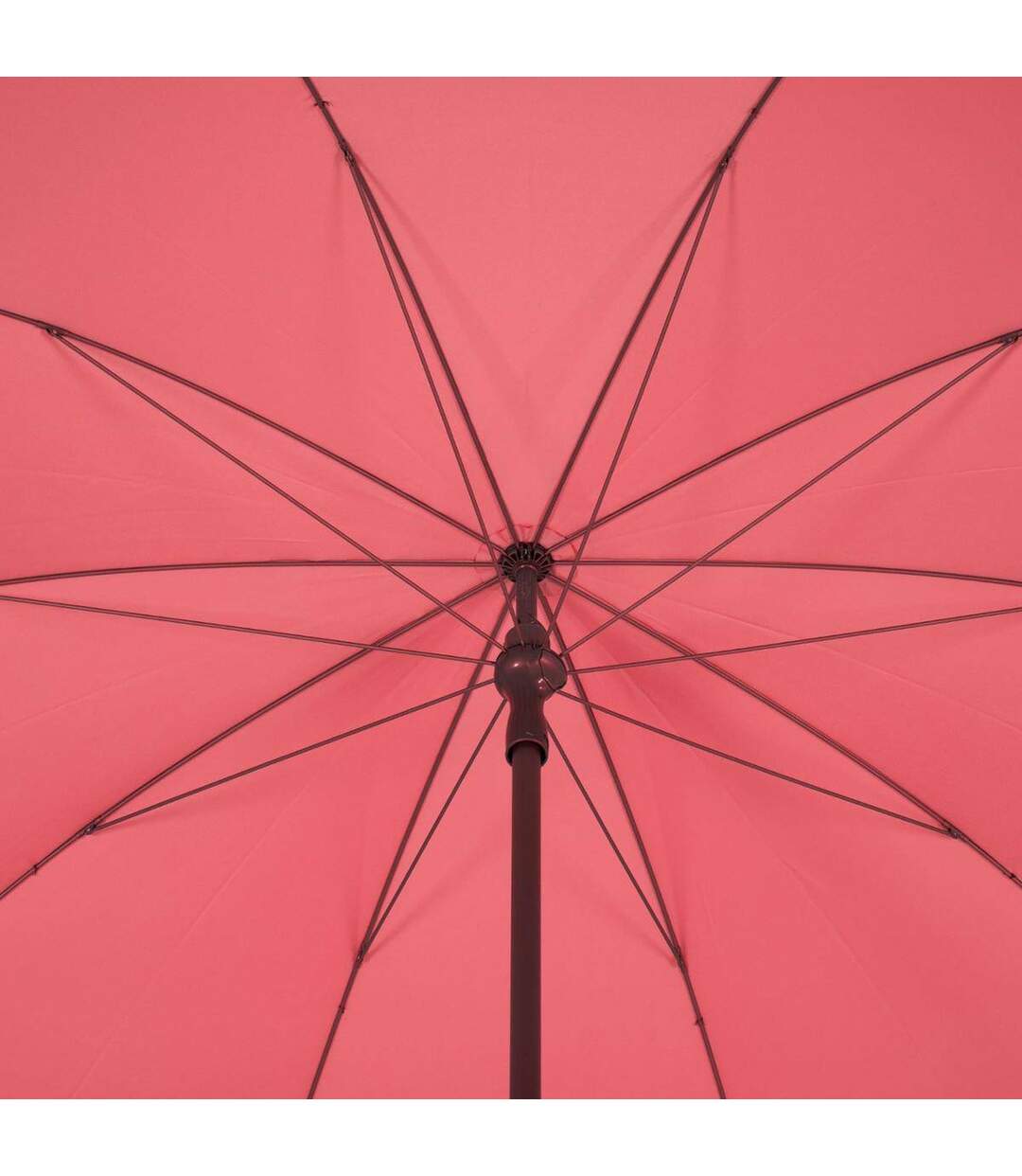 Parasol droit rond Bogota - Inclinable - Diam. 250 cm - Rouge coquelicot