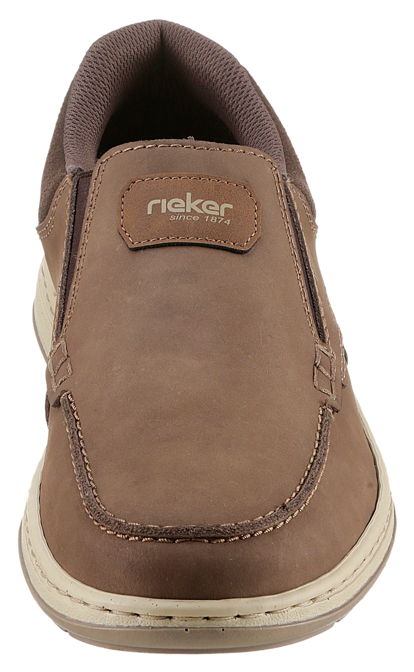 Rieker Slipper  Mokassin, Loafer, Komfortschuh mit Gummizug für guten Sitz