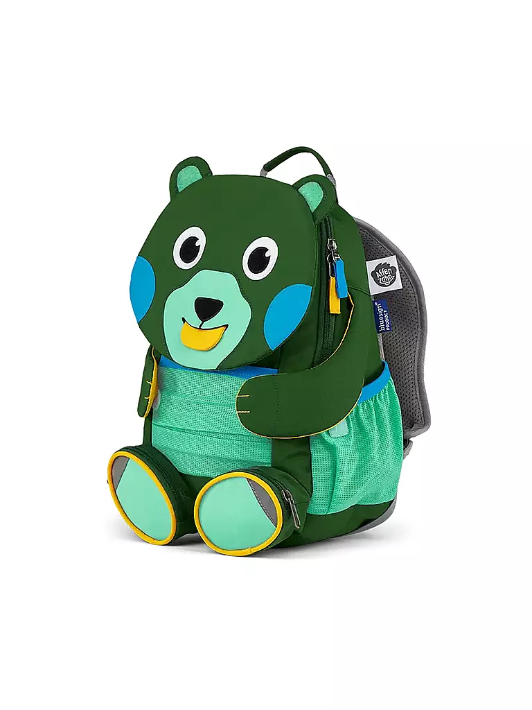 AFFENZAHN Kindergartenrucksack Großer Freund dunkelgrün