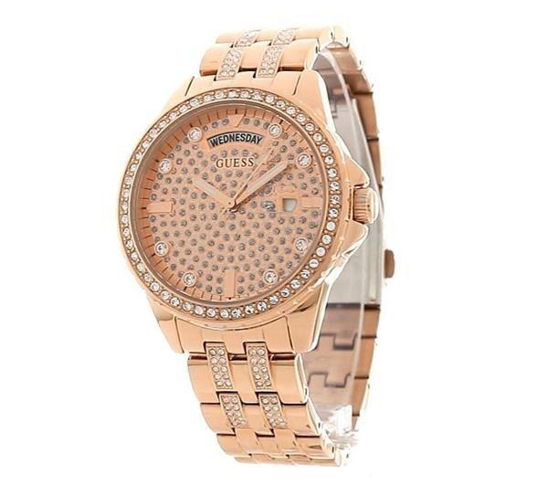 Guess Lady Comet Rose Gold Crystal Watch GW0254L3