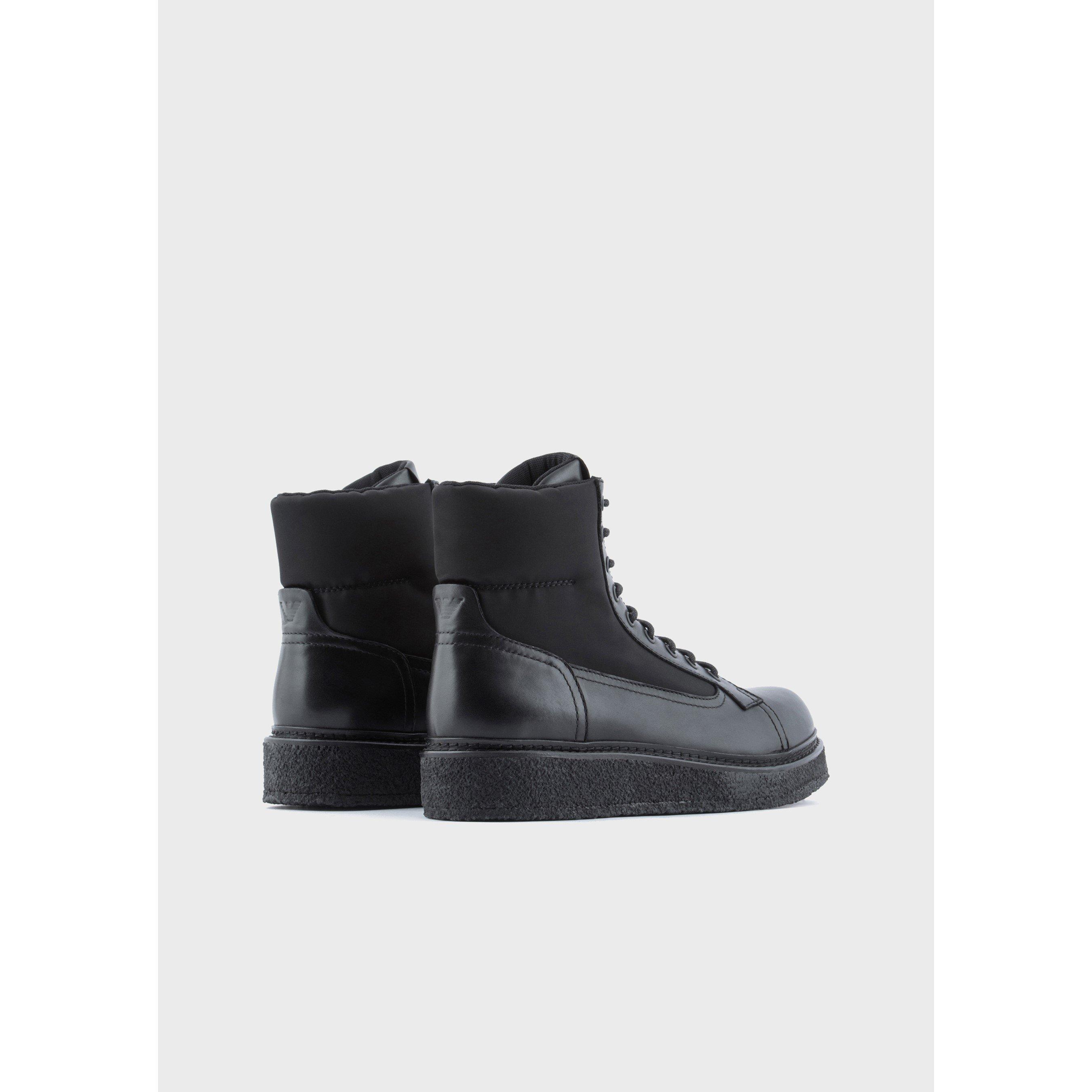 Emporio Armani Calf Leather Boots
