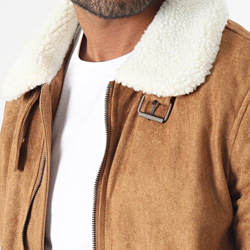 Veste Col Mouton Camel
