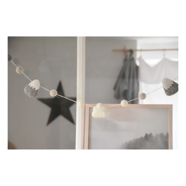 Calm Guirlande Montagnes | Gris