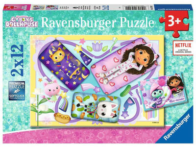 Ravensburger Puslespill Gabby's Dollhouse 2x12 Brikker